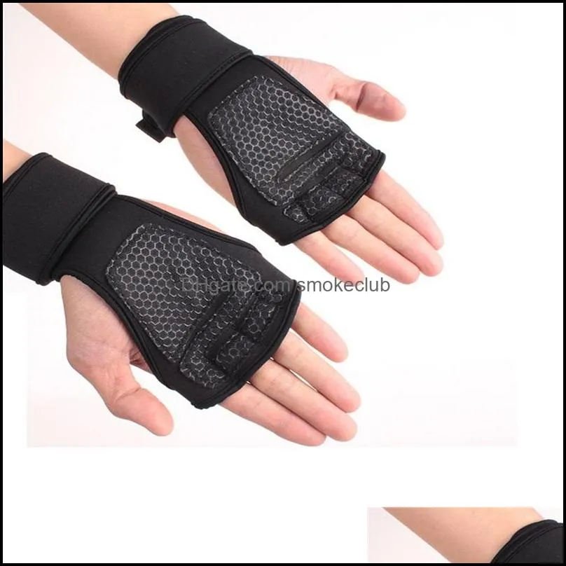 1 Pair slip Sports Gym Fitness Gloves Shockproof Weight Lifting Training Glove Half Finger MTB Cycling Gloves for Men Women 626 Z2