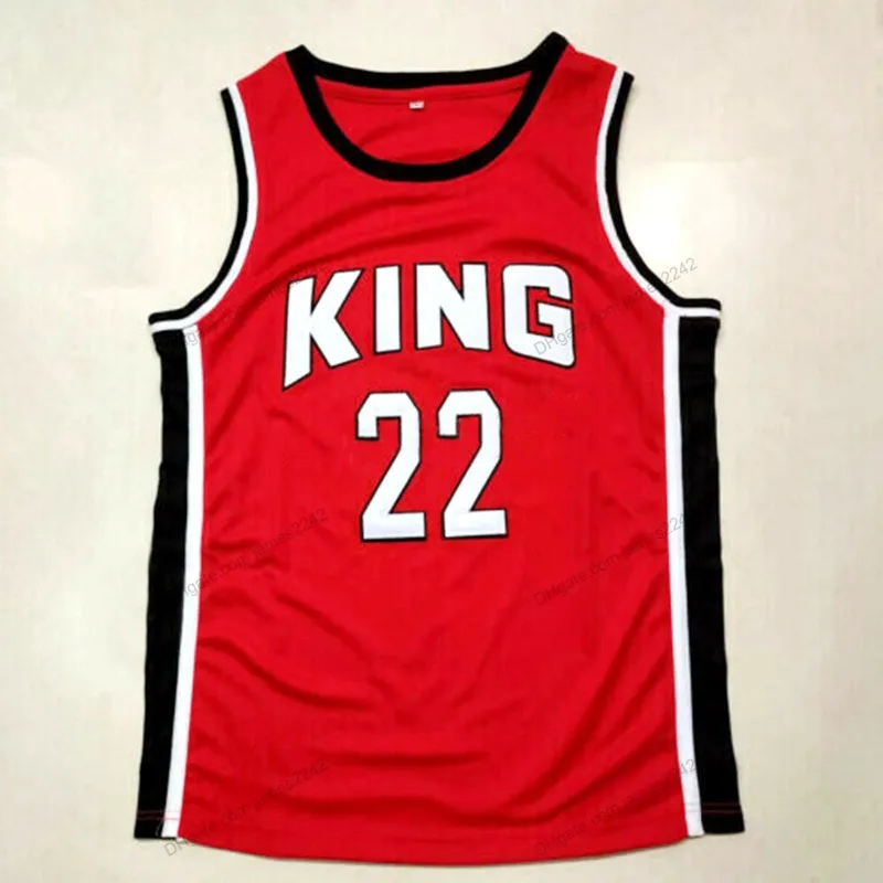 Retro personalizado Kawhi Leonard #22 Martin Luther King High School Basketball Jersey Ed Red Size S-4xl Qualquer nome e número de qualidade superior