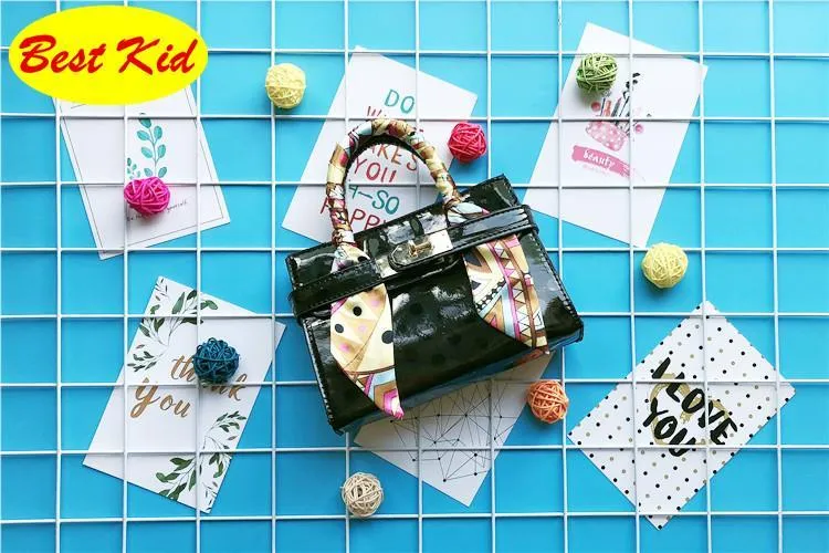 BestKid DHL ! Childrens Dot design PU Leather handbags Girls Small size totes for party Toddlers Mini Purse Kids New bags BK078