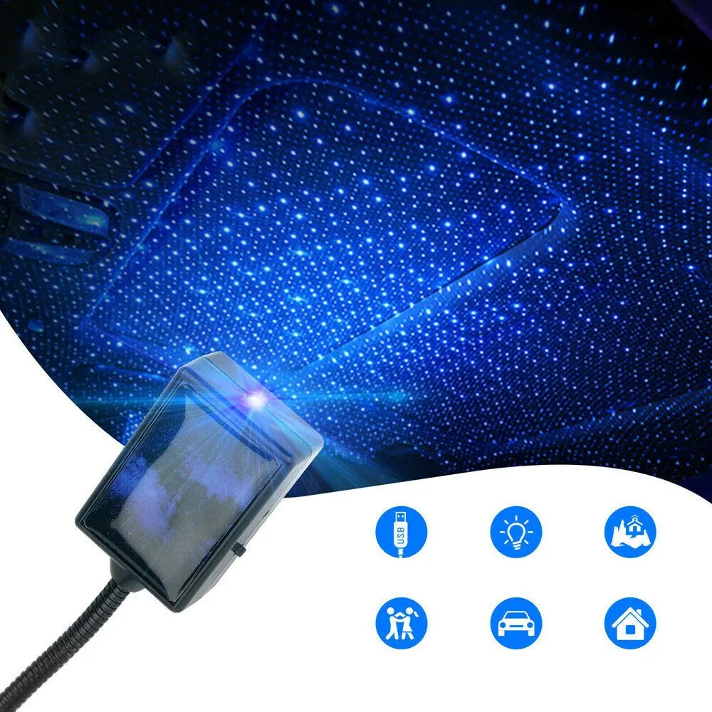 Toit De Ciel Étoilé De Voiture Creative USB Tuning Toit Atmosphère  Projecteur Star Night Light Starry Sky Lampe LED Pièces Intérieures  Accessoires De Voiture Du 27,12 €