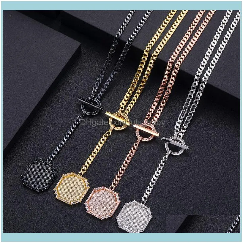 Chains JANKELLY Fashion Blue CZ Long Necklace Women Famous Better White Gold Color Crystal Statement Necklaces & Pendants For Party1