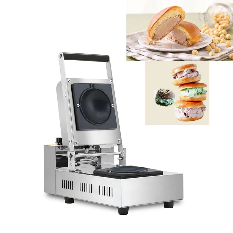 220V 110V donut sorvete krapfen aquecedor itália gelato panini imprensa sanduíche fabricante de prensagem de ferro hambúrguer