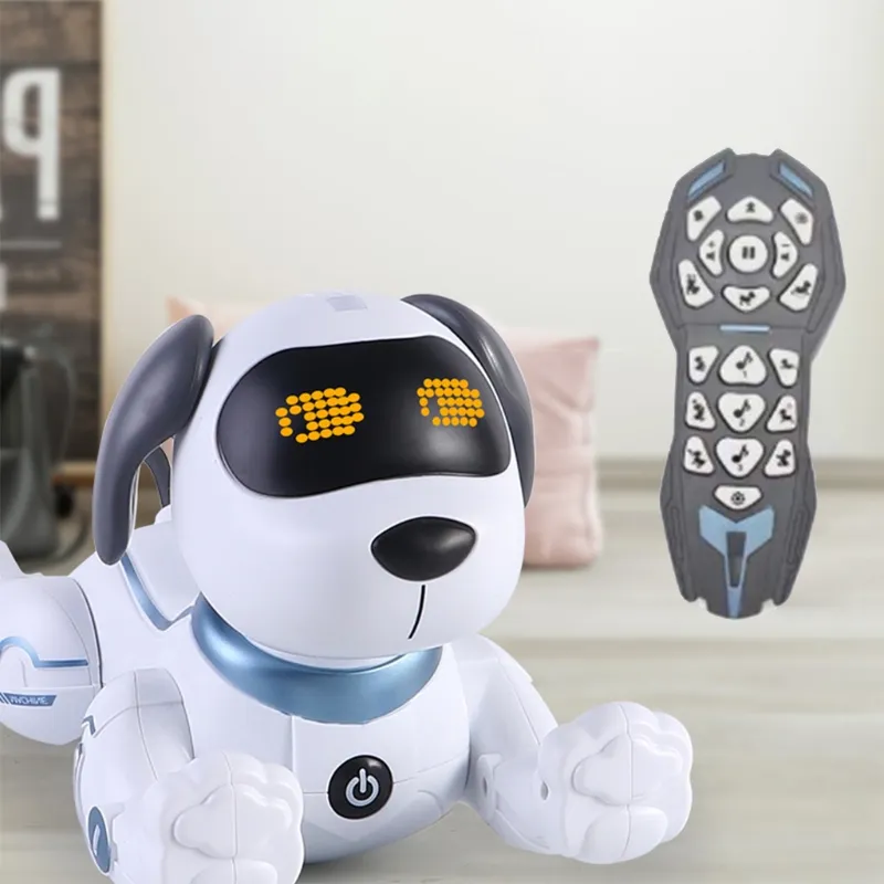 التحكم عن بعد الكلب rc الروبوت حيلة جرو الرقص برمجة القابلة للبرمجة لعبة هدية هدية دروبشيب