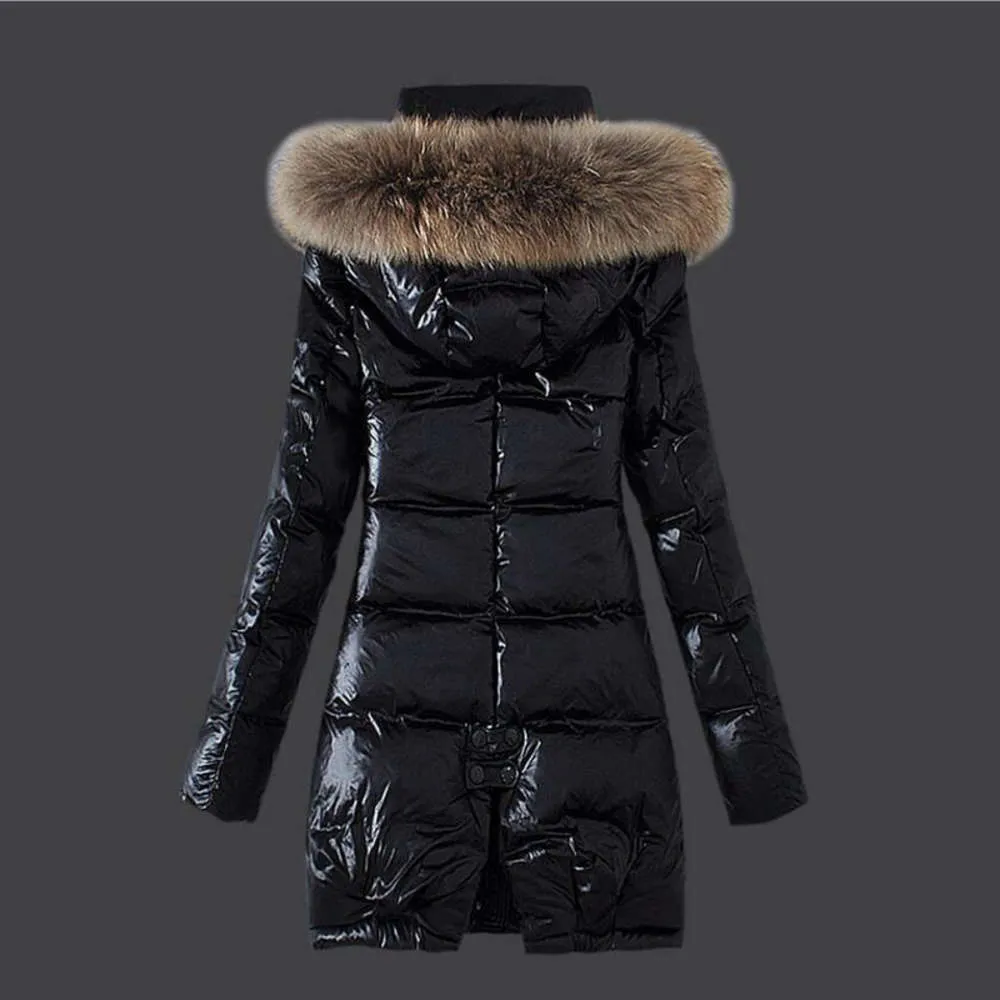Womens designer winter jacket top