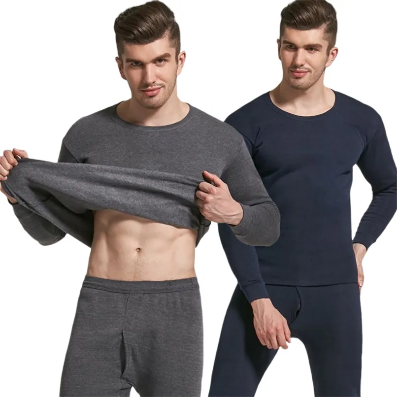 Thermal lange Johns für Männer Indoor Casual Unterwäsche halten Warme Winter Herbst Thermische Unterwäsche Anzug Kleidung für männlich 211022