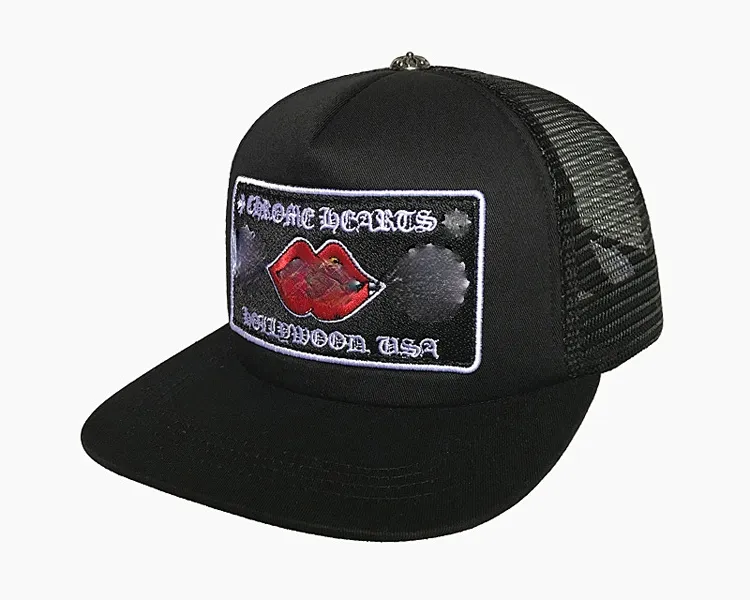 Czapka z falą wyszywane litery Bend modne czapki męskie hip-hopowe daszek podróżny siatkowy męski krzyżowy punkowy kapelusz bejsbolowy