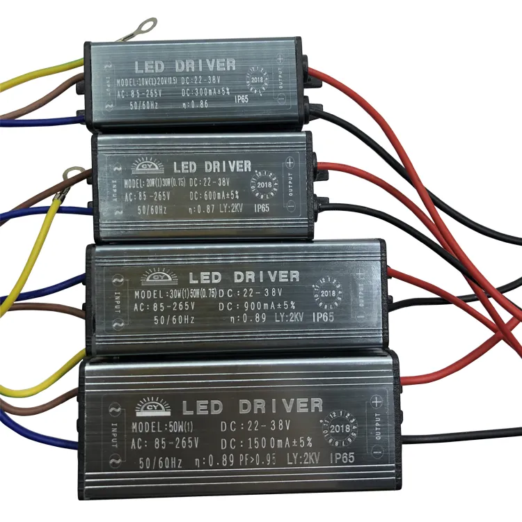 Driver Driver 10W 20W 30W 50W 70W AC35V-265V do DC22-38V IP65 Zasilacz 300mA 600mA 900mA 1500mA 2100m