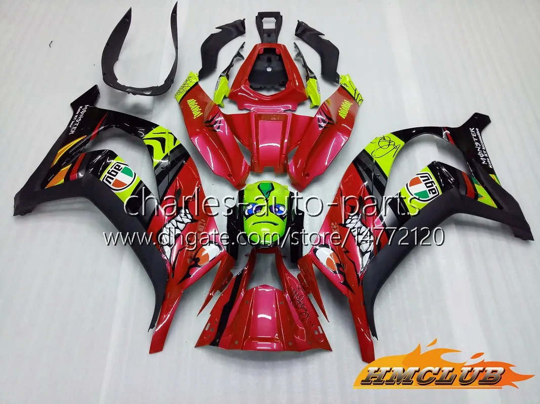 OEM Green And Black Injection Xrm 125 Fairings For Kawasaki