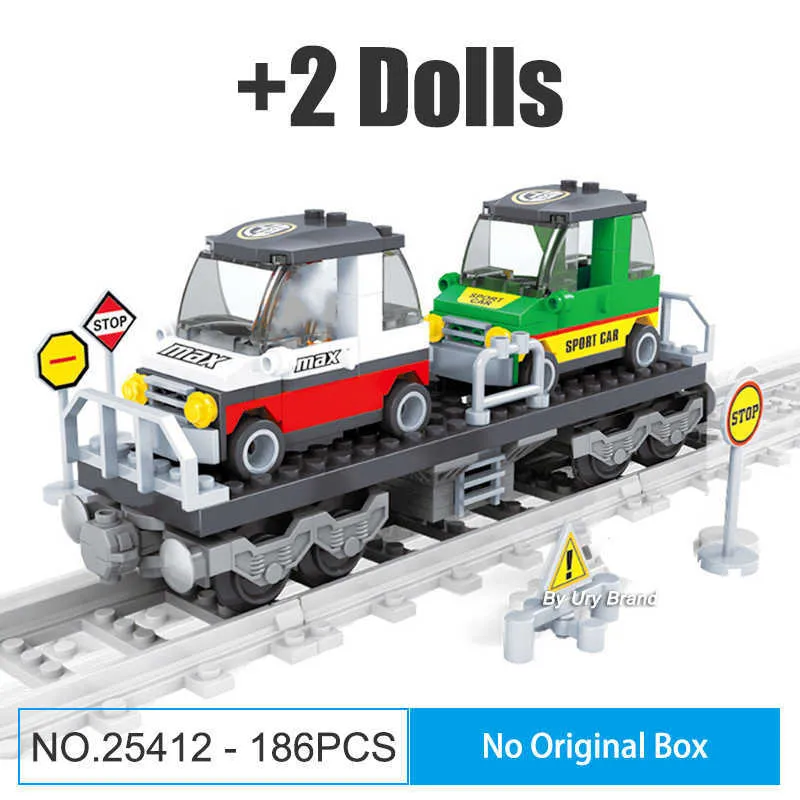 Train Carriage MOC Accessiories Model Set Fit Standard Tracks City Trains  Rails DIY Blocs De Construction Jouets Pour Enfants Cadeaux Q0624 Du 11,84  €