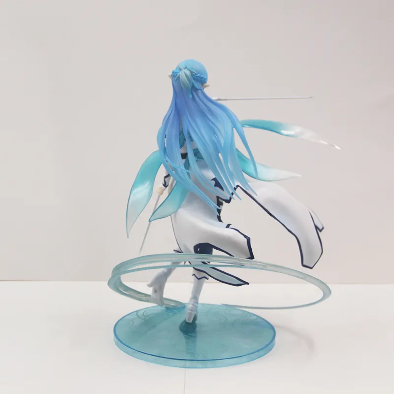 Anime Figure Toys Sword Art Online Yuuki Asuna 1/7 échelle Alo Ver. Water elfe PVC Figure Figure Toys Collection Modèle Cadeau 23cm x0503