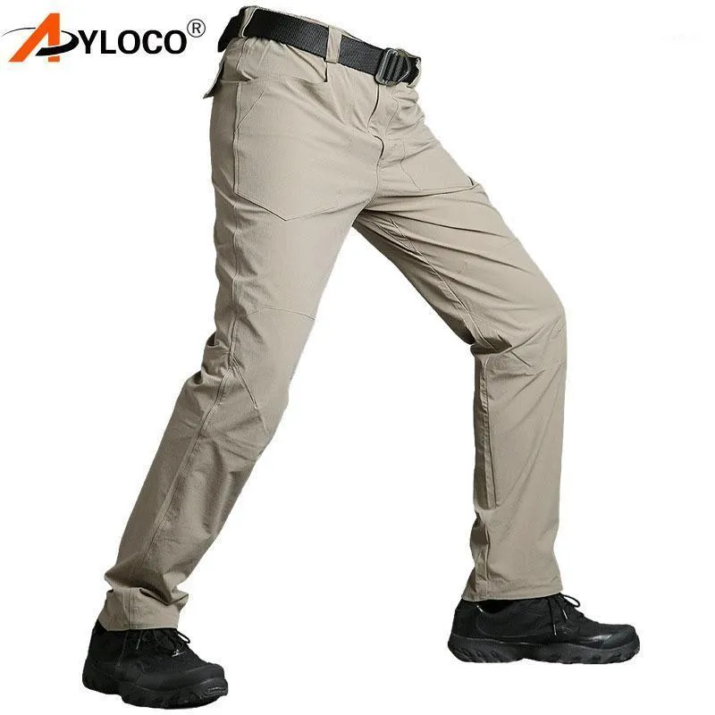 Pantaloni da esterno Pantaloni da uomo tattici estivi da uomo Quick Dry Cargo Escursionismo Caccia attiva Pantaloni da combattimento dell'esercito1