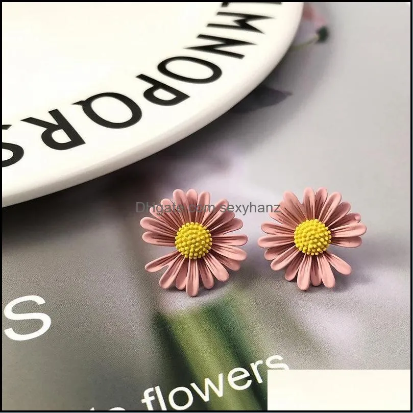 925 silver earrings small daisy earring right daisy earrings personalized earrings hot promotional gifts