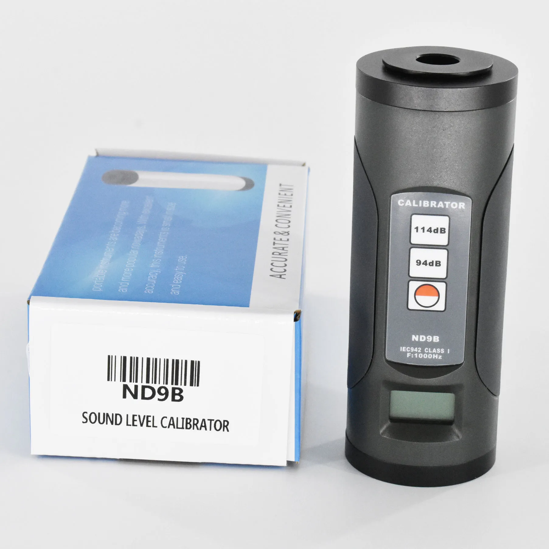 Digitale geluidsniveau Calibrator ND9B Draagbare Noise Meter Kalibratie 94 DB / 114 DB Gevoeligheid Kalibratie van Microfoons