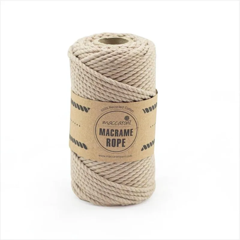 Filato MACCARONI Corda Macrame 4 Mm 250 Gr Da 28,55 €