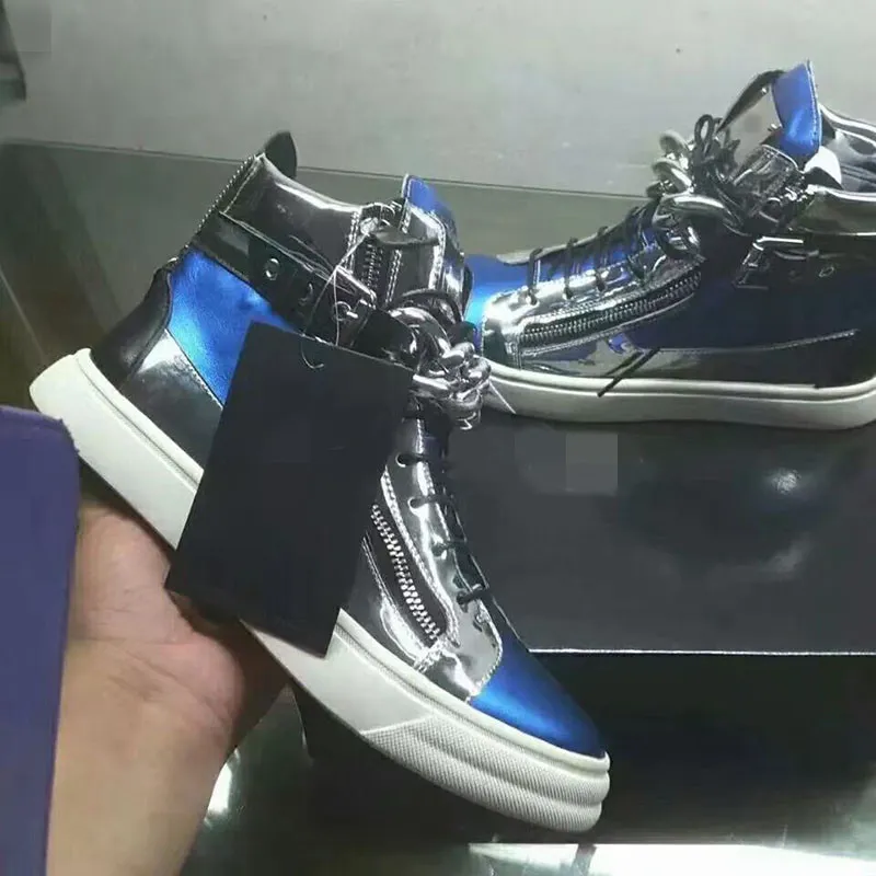 Giuseppe Casual shoes Real leather Sneakers men shoes chaussures de designer Loafers martin Frankie The odile grain diamond h03213576553