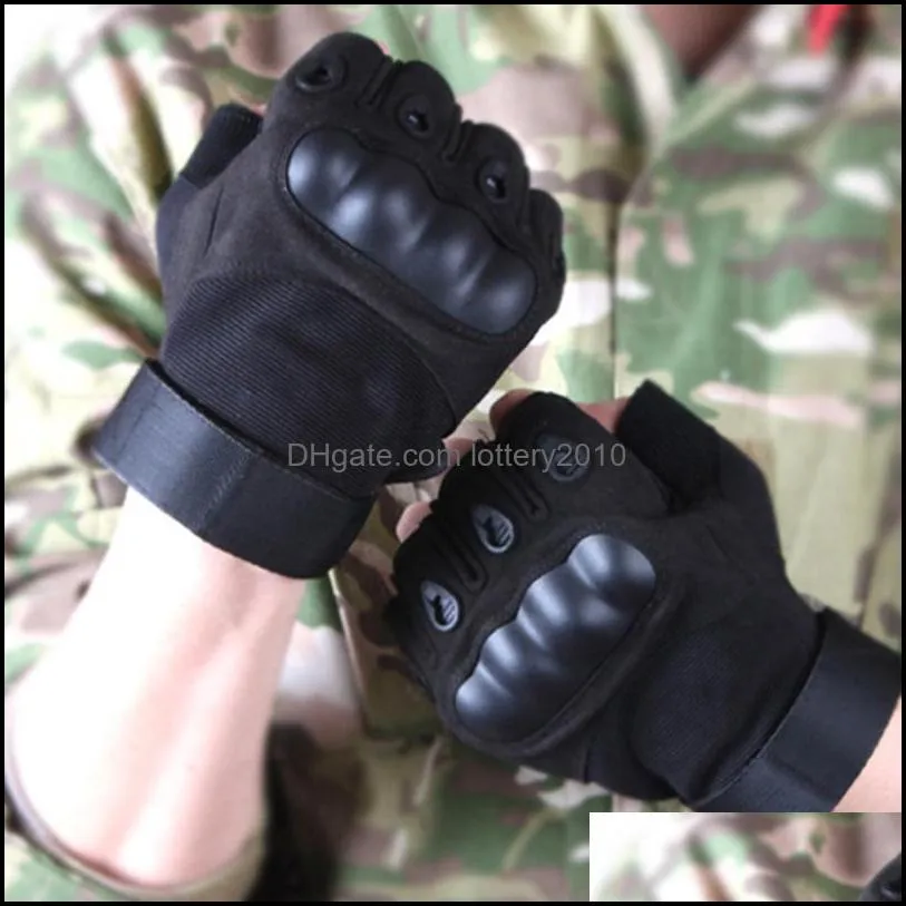 Special forces men and women sports half-finger gloves tactical gloves Army Fighting slip joint carbon fiber shell1