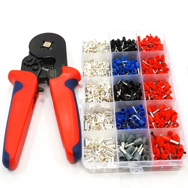 1530pcs terminal crimp connector plier set insulated terminator uninsulated wire end ferrules