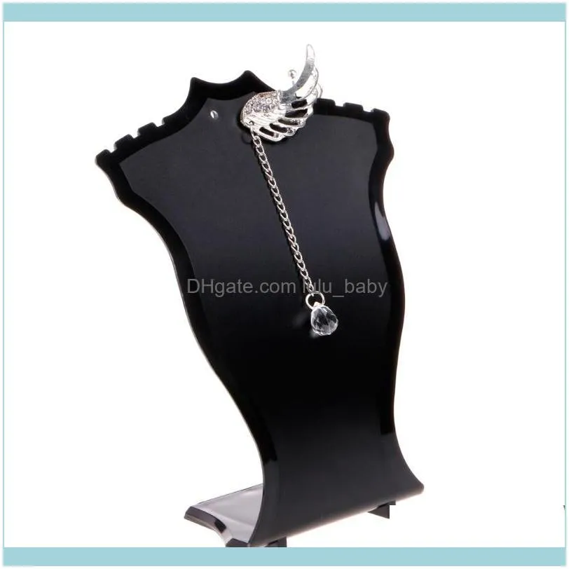 Pendant Necklace Chain Earring Jewelry Bust Display Holder Stand Showcase Rack Pouches, Bags