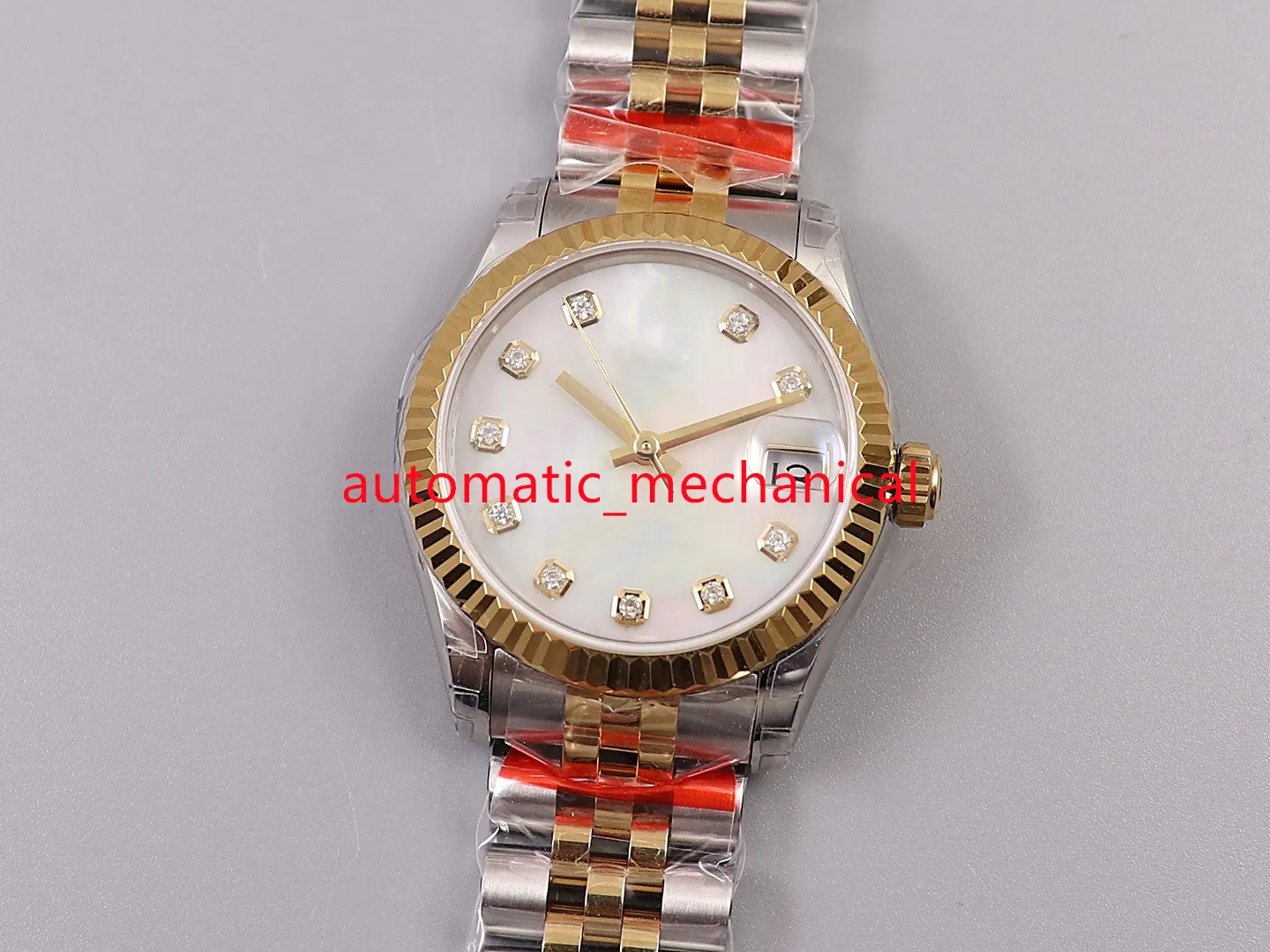 White Dial Lady Watch Christmas Gift 31mm Stainless Steel Automatic Mechanica Sapphire Perpetual Women Wristwatches Ar477