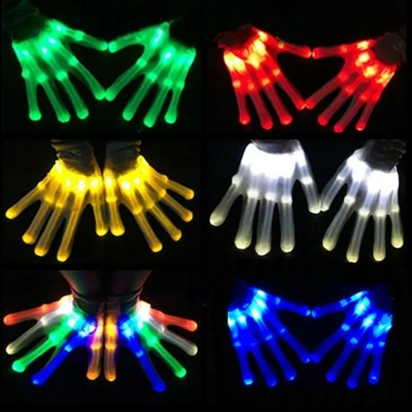 LED Lighting Stage Performance Glove Halloween Christmas Supplies 1pc