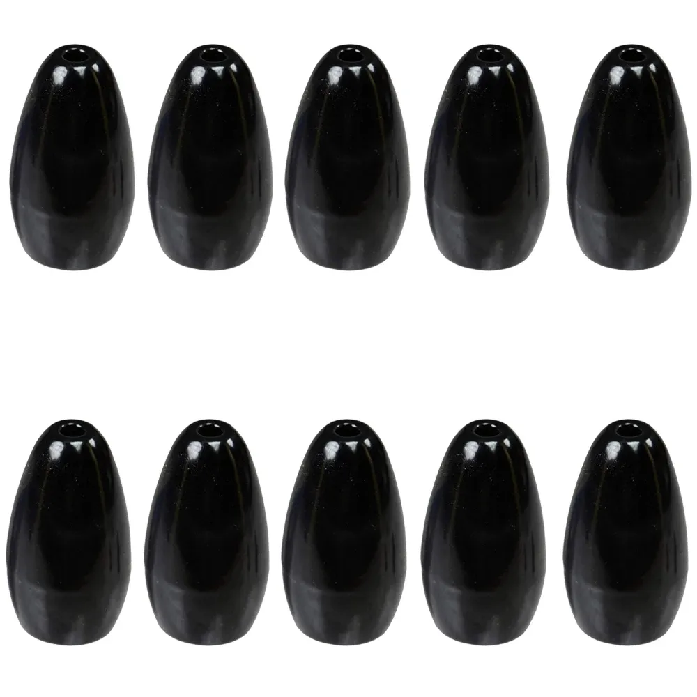 10pc Tungsten Flipping Weights Set Enhanced Sensitivity Bass Fishing  Sinkers, Bullet Weights for Texas Carolina Rigs Premium Fishing Tackle