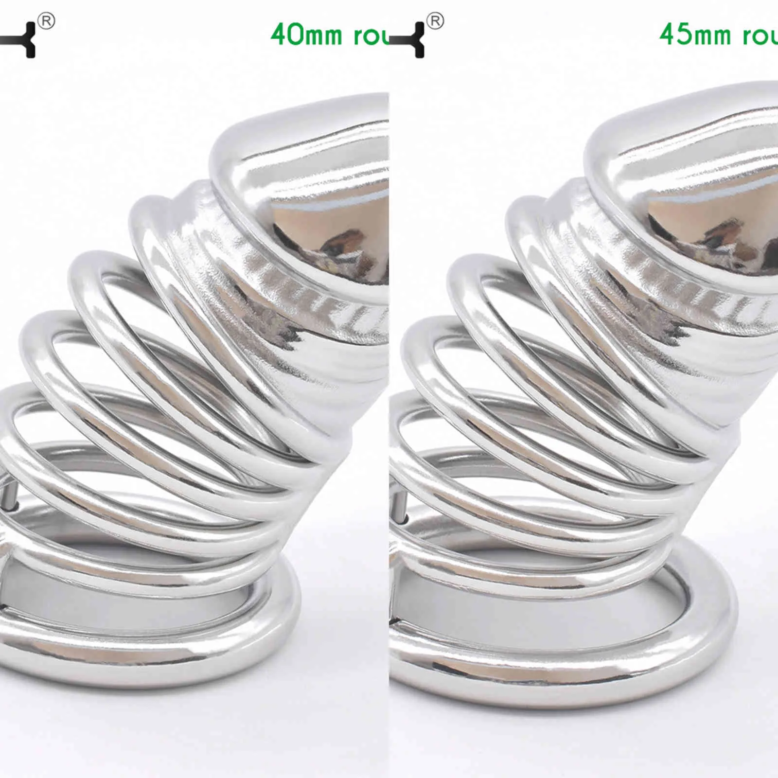 NXY Cockrings FRRK Metal Chastity Cage 37mm Large Erect Denial Cock Lock Device BDSM Kinky Sex Toys for Male Prison Bird Bondage Penis Belts 1123