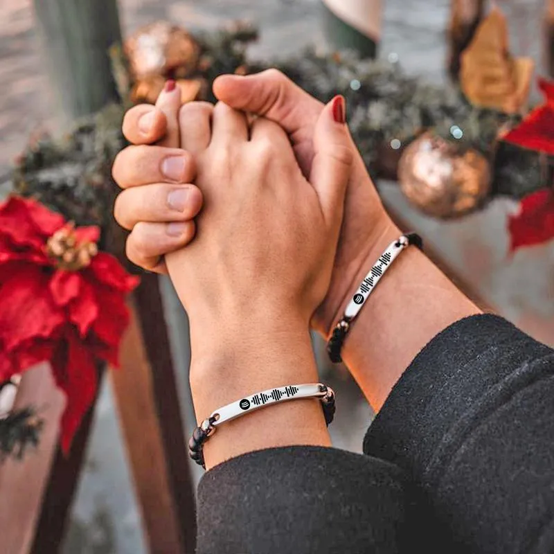 Couple Magnetic Bracelets Set of 2, Natural Stone Beads Bracelet, Magnetic  Love Bracelet, Gift for Couples/Boyfriend/Girlfriend - GetNameNecklace