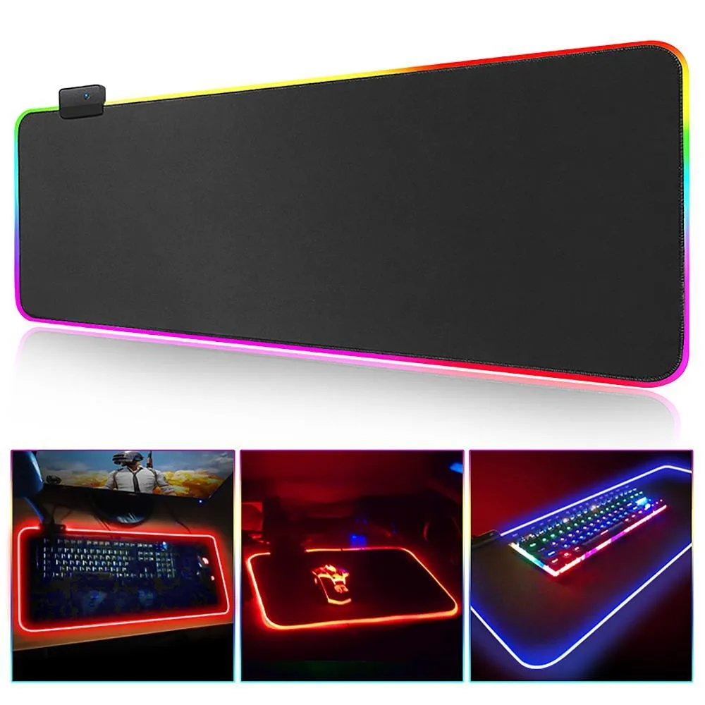 Gaming Large RGB Computer XXL pad Gamer Keyboard Mause Carpet Desk Mat PC Game Mouse Pad