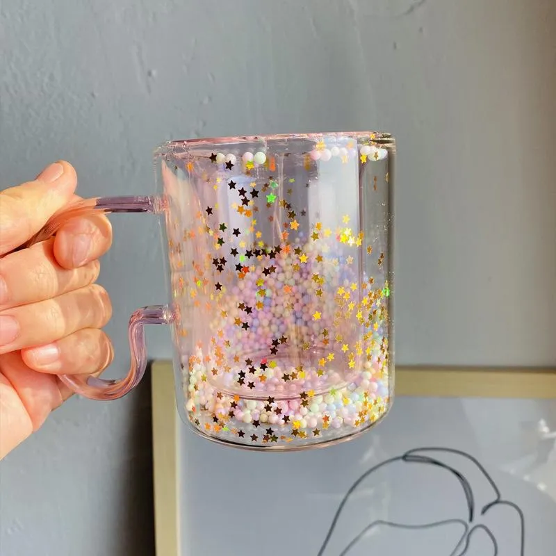 Double Layer Bubble Glass Cup