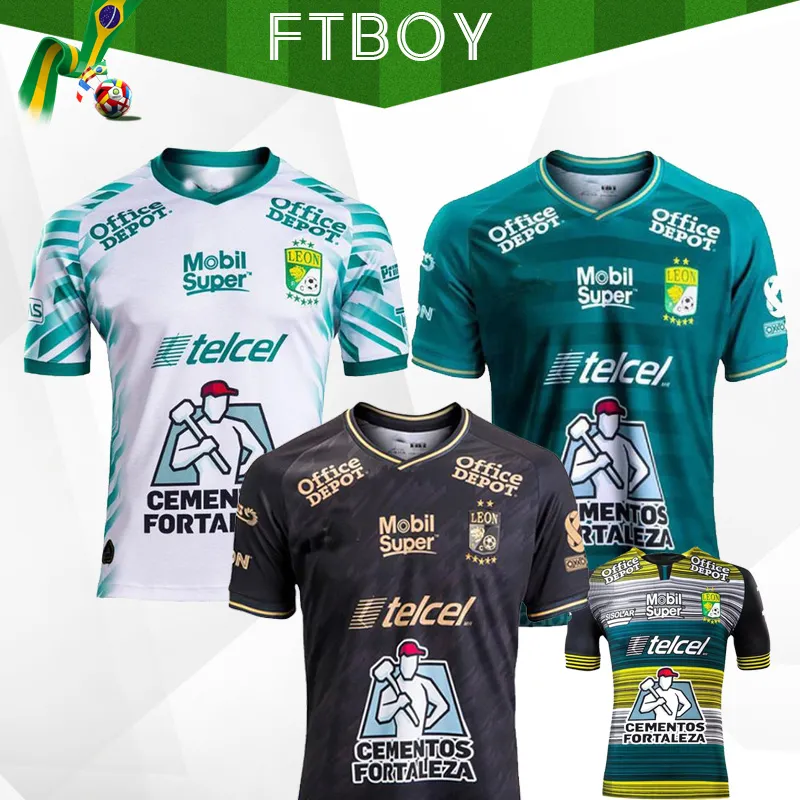 2020 2021 클럽 레온 축구 유니폼 20/21 Liga MX Leon 홈 멀리 셋째 축구 셔츠 Camisetas de Futebol Leon Jerseys Tracksuits