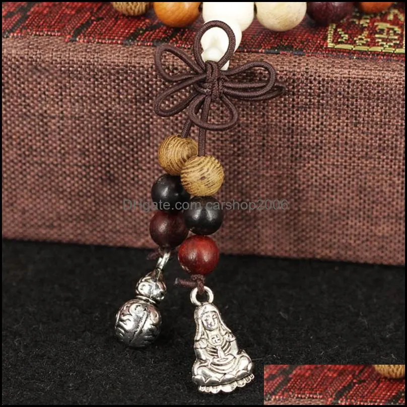 Charm Bracelets 2021 108 Beads 6/8mm Variety Of Sandalwood Tibetan Buddhist Prayer Buddha Mala Rosary Wooden Bracelet4951