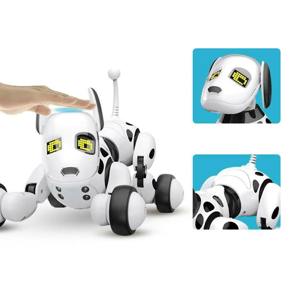 Animais bonitos Inteligente LED Eletrônico Pet Brinquedo Interativo RC Robot Dog Controle Remoto Sem Fio Smart Sing Dance Dance Presente