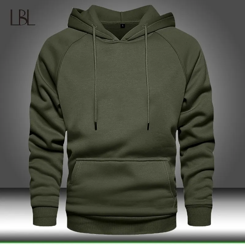 Mens Hoodie With Zip Pockets Casual Hooded Jacket, Long Sleeve Hip Hop Loose Fit Coat, High