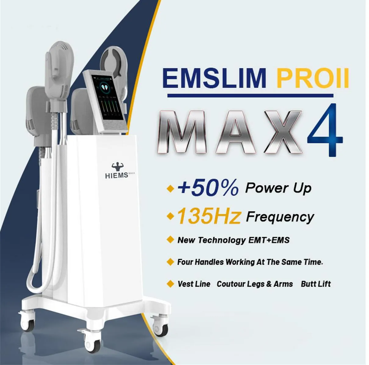 Máquina de fuerza muscular Emslim hi emt que forma el cuerpo neo RF HI-EMT que adelgaza el equipo de belleza no invasivo