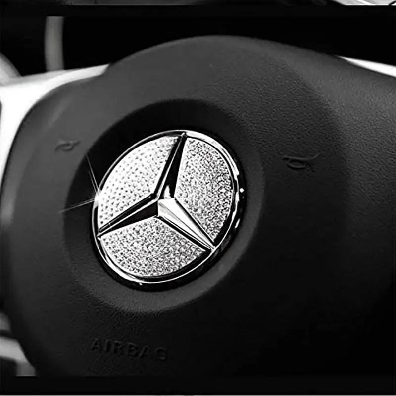 Lenkrad Bling Kristall Emblem Glänzendes Accessoire Innenaufkleber Aufkleber  Für Mercedes Benz All Car A B C E GLC CLA GLE GLK GLS200v Von 28,23 €