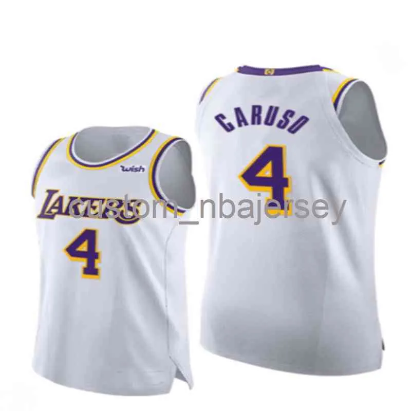 Mens Women Youth Alex Caruso # 4 Jersey cucita nome personalizzato qualsiasi numero