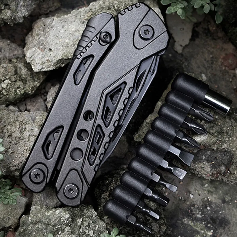 Multitool geschenken voor mannen, multi-tool tang met pocketclip 16 in 1 camping accessoires Tool vouwen roestvrij staal, zakken gadgets voor vader dag