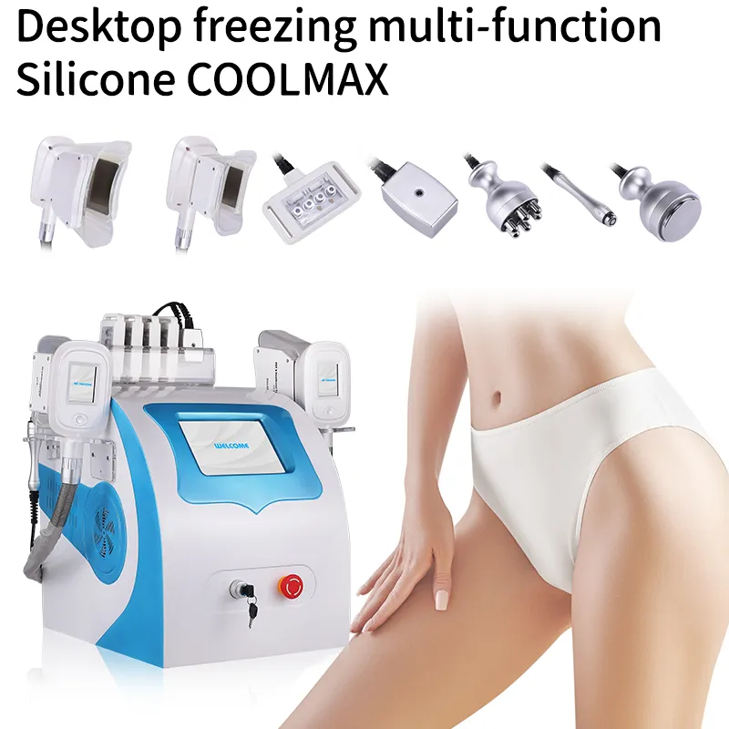 6 i 1 fettfrysningsmaskin Slimming 40K Cavitation Lipo Laser Body Face RF CryOlipolysy CoolSculpt Slim Utrustning