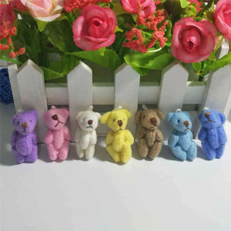 10pcs/działka Pluszowa wisiorek Symulacja Niedźwiedź Pluszowa zabawka dla dzieci prezent urodzinowy lalka