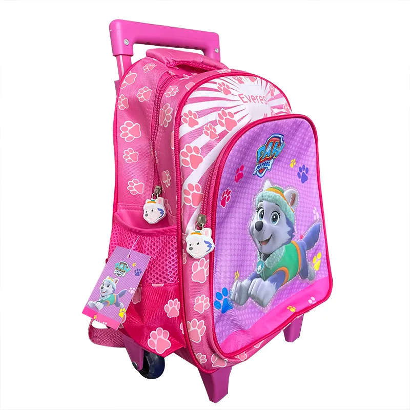 Hot-selling practical and convenient children`s 13-inch trolley schoolbag cute cartoon pattern children`s schoolbag designed for children