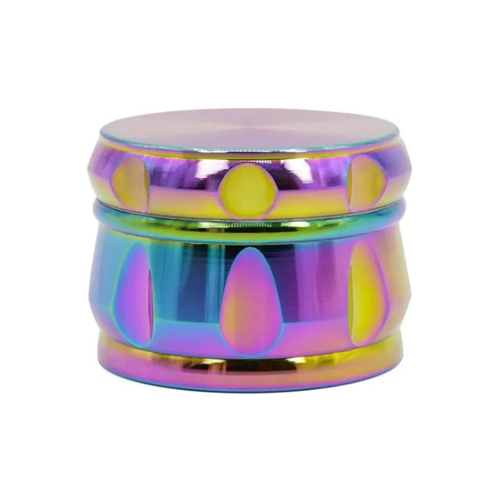 Sharpeners Beautiful 63mm Rainbow Grinders 4 Layers Grinder Zinc Alloy Material Top Quality Tobacco Herb Crusher WY983 ZWL