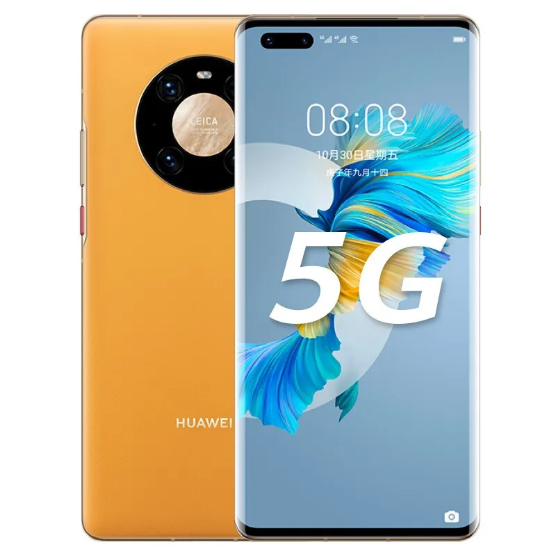 Oryginalny Huawei Mate 40 Pro 5g Telefon komórkowy 8 GB RAM 128GB 256GB ROM Kirin 9000 50mp IP58 OTG Android 6.76 "Pełny ekran 3D Telefon komórkowy Telefon komórkowy