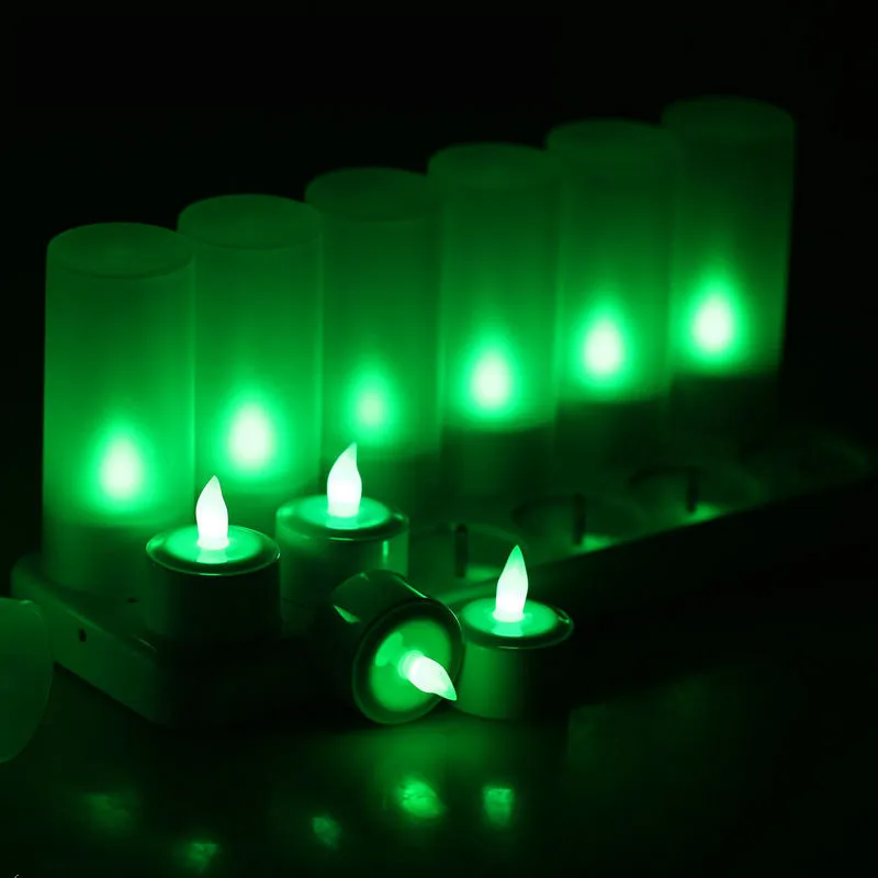 Bougie,Bougies votives sans flamme scintillement électrique fausse bougie  24 pièces à piles LED thé lumières - Type Remote control - Cdiscount Maison