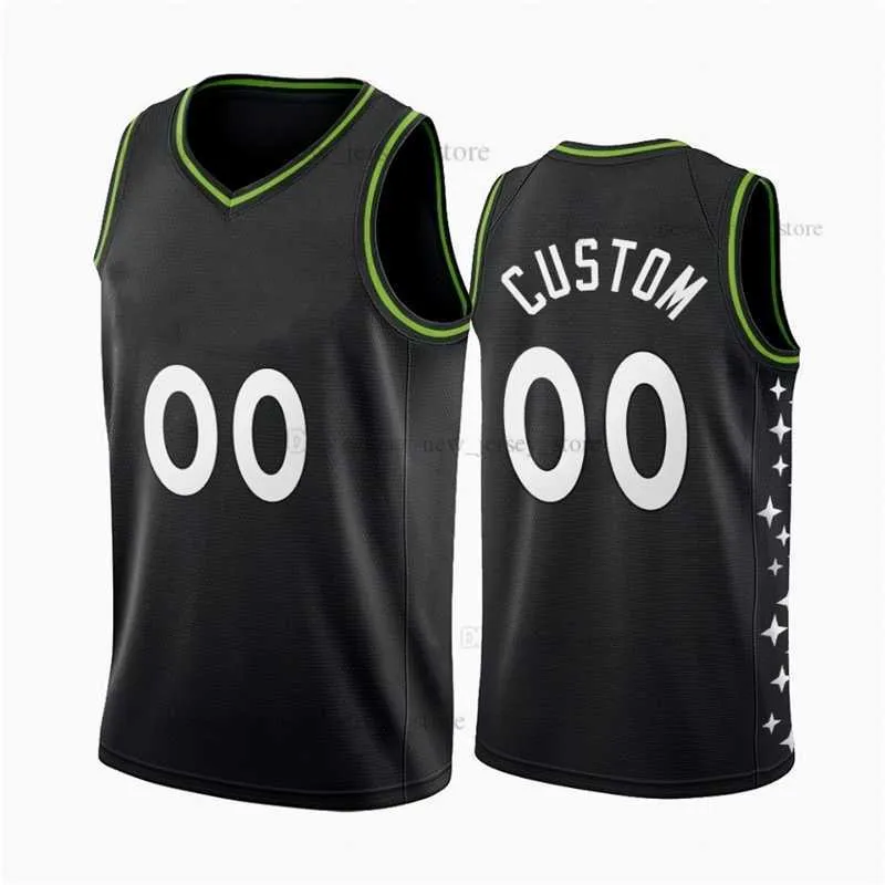 Gedrukt Custom DIY Design Basketbal Jerseys Customization Team Uniformen Print Personalized Letters Naam en nummer Mens Dames Kids Jeugd Minnesota002