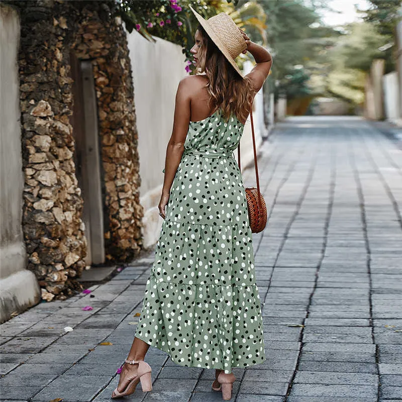 Bohemian Polka Dot Halter Holiday Floral Midi Dress... From Luo04, $44.06 In Bulk | DHgate.Com Bohemian Polka Dot Halter Holiday Floral Midi Dress... From Luo04, $44.06 In Bulk | DHgate.Com