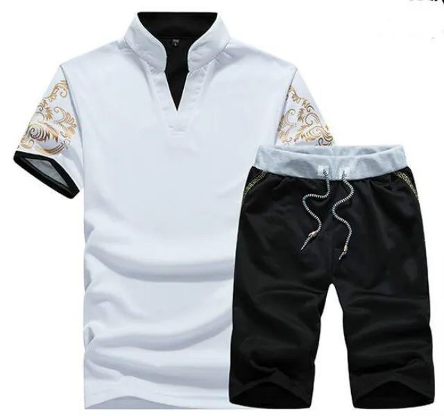 Marka moda designer luksusowe męskie dresy letnia koszulka spodni sportowa moda moda swobodne zestawy krótkiego rękawa bieganie 236b