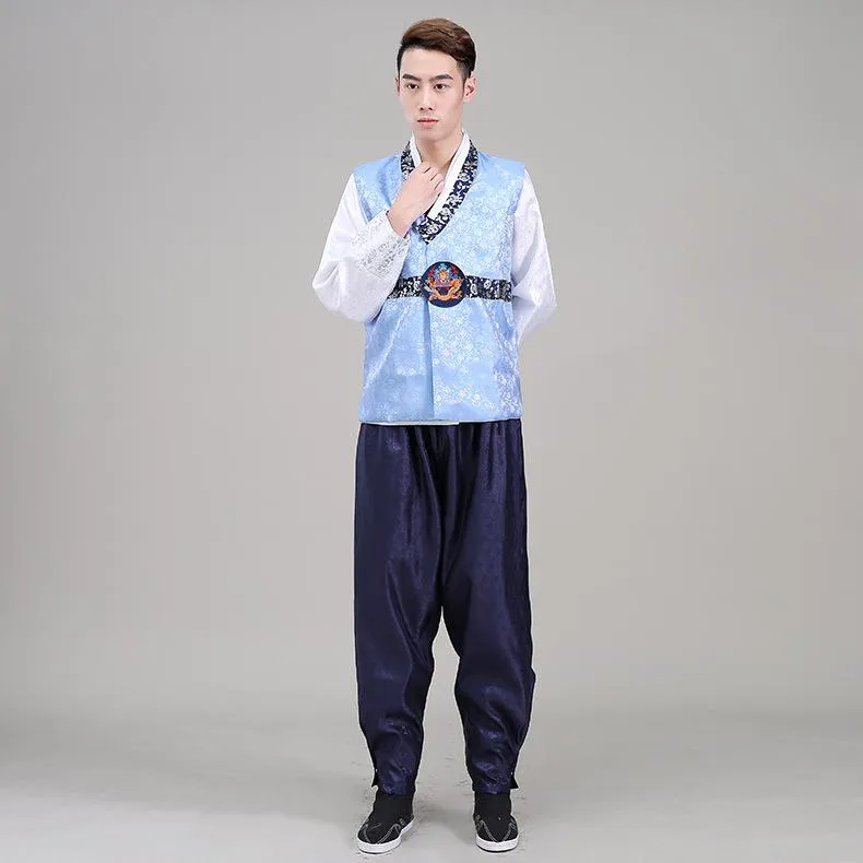Ethnic Clothing Men Korean Hanbok Male Traditional Stage Dance