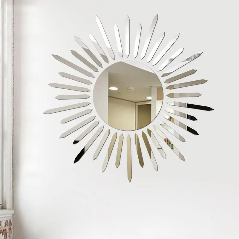 Miroirs 2021 DIY Stickers muraux pour la maison Affiche TV Fond Plafond Décoration Miroir cosmétique