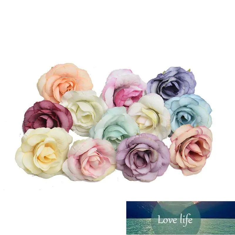 Artificielle Rose Têtes Forme Fleur Soies À La Main Partie Faux Bouquet De Mariage Décor P7Ding Décoratif Fleurs Couronnes Usine prix expert conception Qualité Dernière