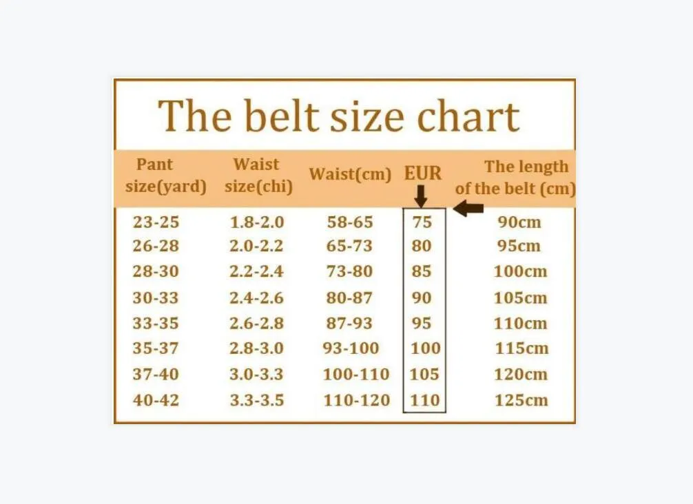 European belt sizes to us on sale